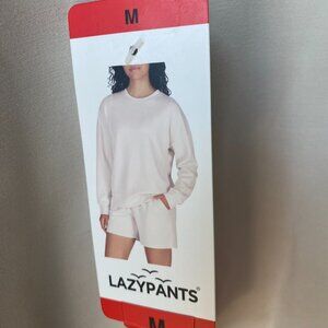 Lazy Pants Women's Luxe Crewneck Sweatshirt, Cream, Size Medium